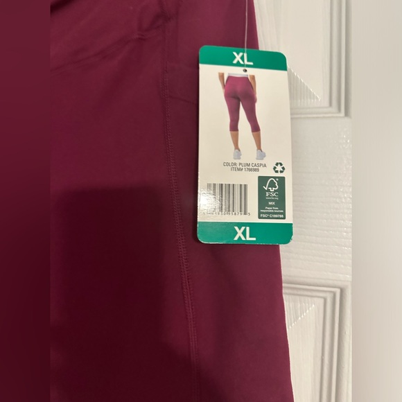 Crop Leggings Burgundy active wear - Picture 4 of 6